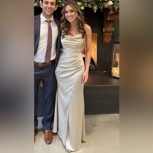 Birdy Grey Champagne Satin Dress